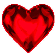 Gif animé coeur rouge
